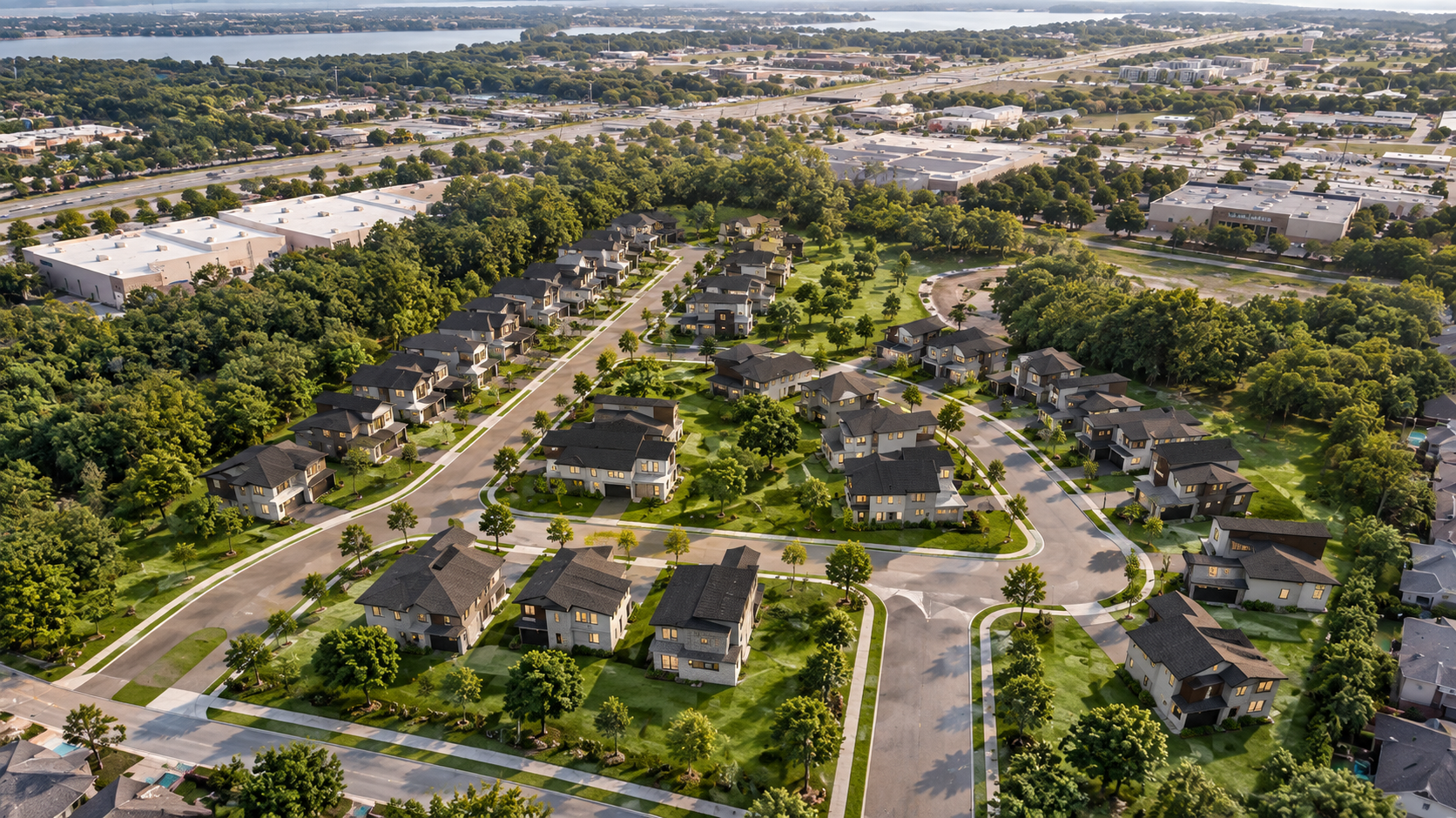 Neighborhood aerial rendering Conceptual aerial rendering of Grayhawk Ranch neighborhood