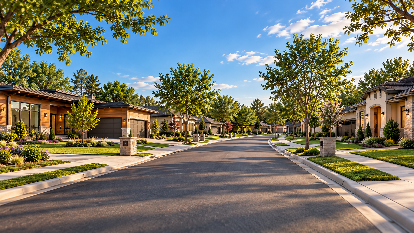 Neighborhood streetscape rendering Conceptual rendering of Grayhawk Ranch neighborhood streetscape